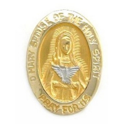 N614 14K MARY SPOUSE OF HOLY SPIRIT SLIDE 